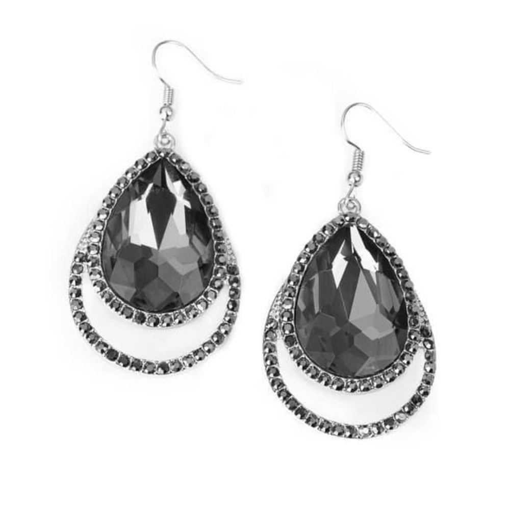 Gunmetal earrings